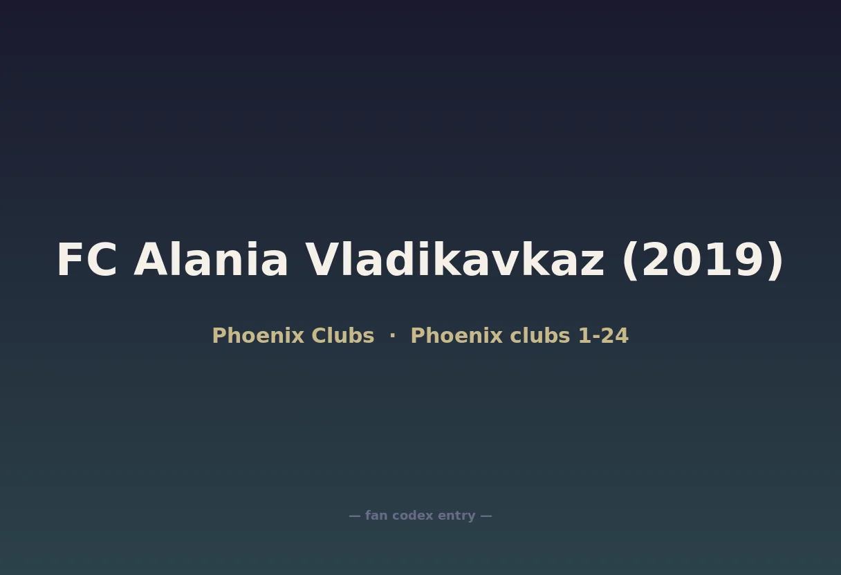 FC Alania Vladikavkaz (2019)