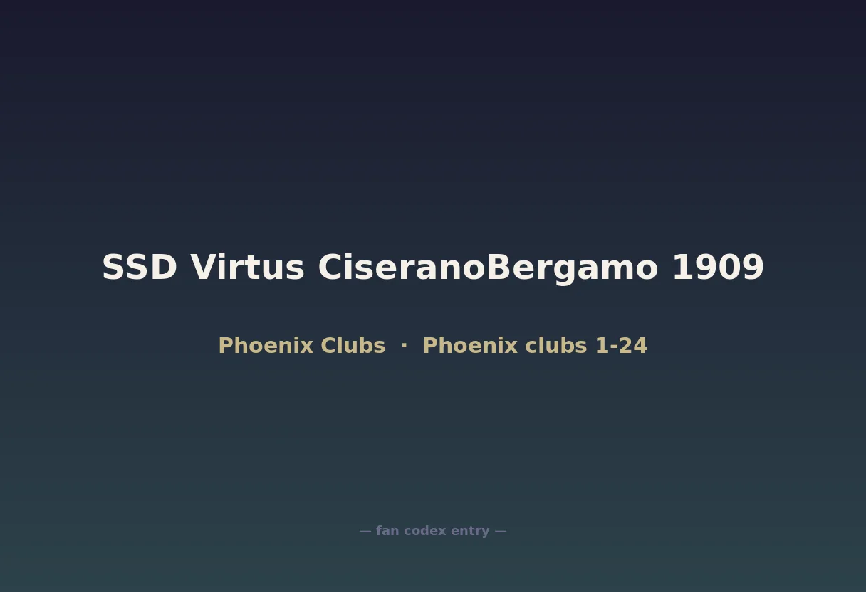 SSD Virtus CiseranoBergamo 1909